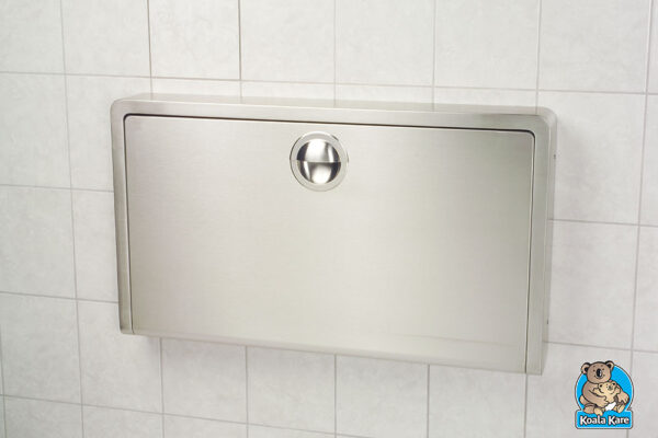 Horizontal Surface Mounted Baby Changing Station - Stainless Steel